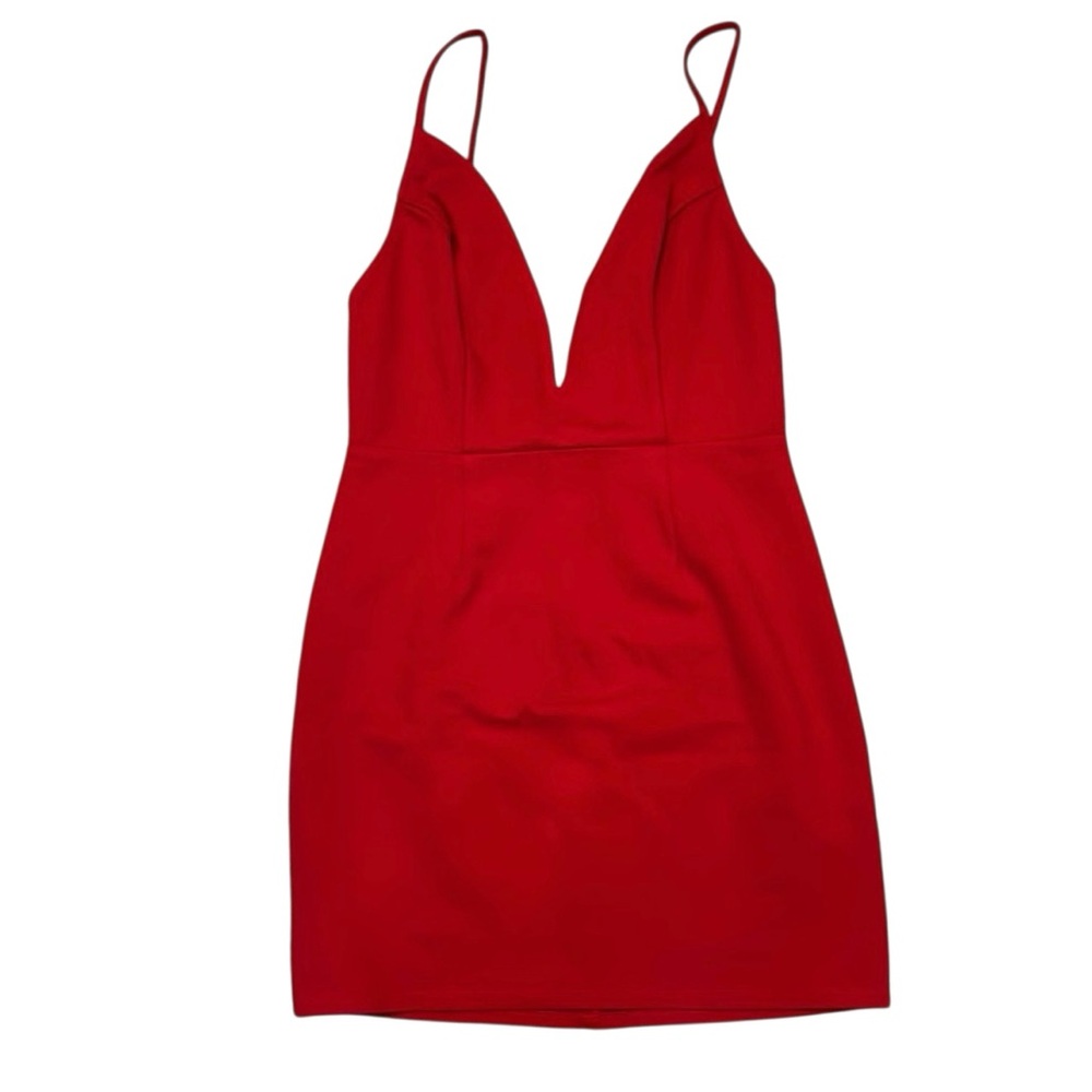 Tobi Red Mini Body Con Dress